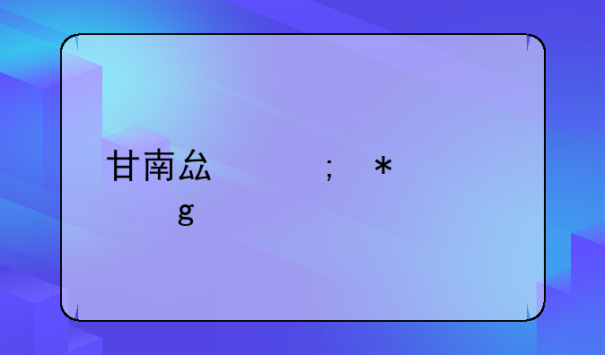 甘南县税务局孙佳悦