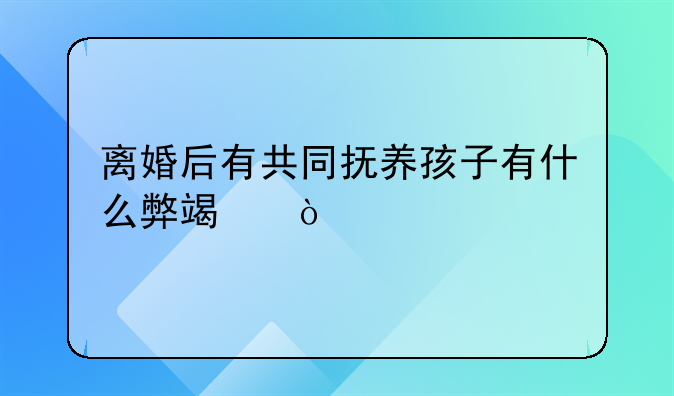 离婚后有共同抚养孩子有什么弊端？